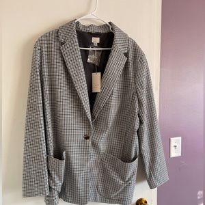 Plaid oversized blazer. Spring style! Brand new.